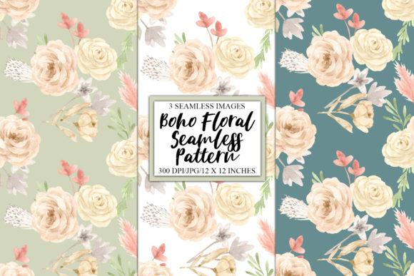 Boho Floral Seamless Pattern Designs: A Strategic Tool for Creative Expression and Branding