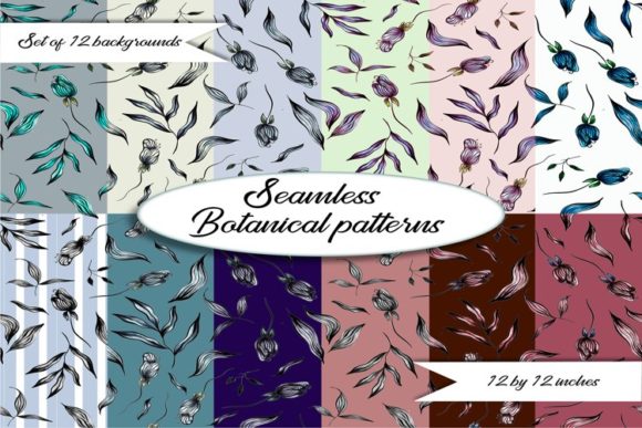 Botanical Digital Paper. Floral Pattern: A Versatile Design Resource for Modern Creatives