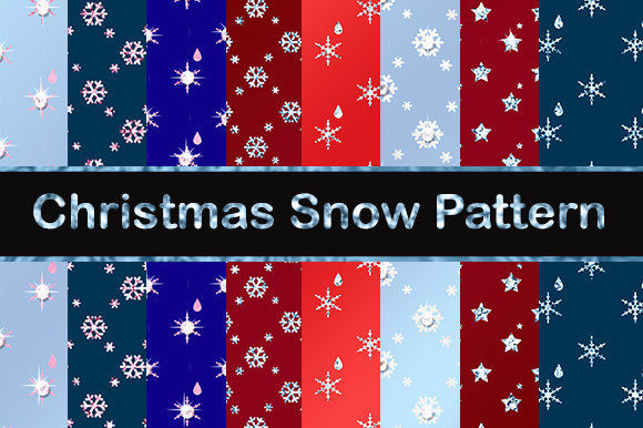 Christmas Blue Pink Pattern Background
