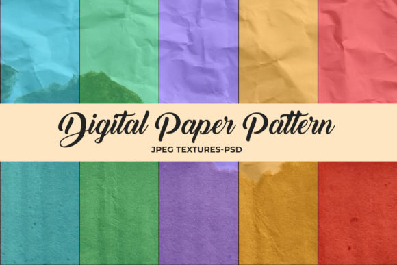 Digital Paper Fabric Pattern Bundle