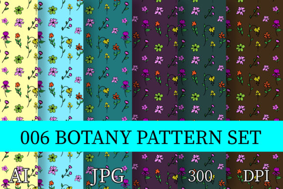 Flowers Doodle Pattern Floral Vector