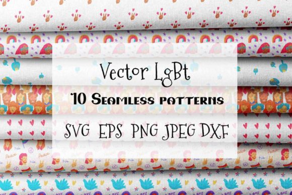 LGBTQ Digital Scrapbook Paper Set