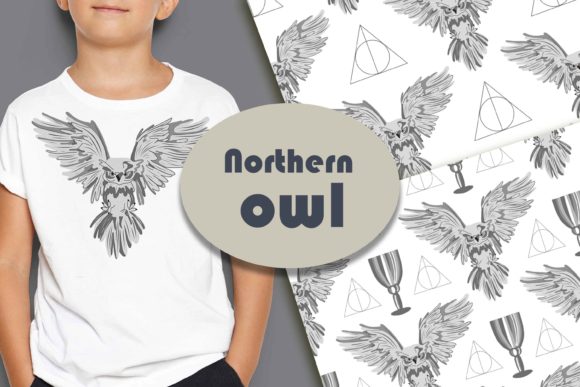 Northern Owl Set EPS, JPEG, PNG: A Creative Resource for Modern Designers