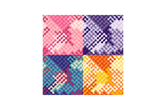 Set of Abstract Geometric SEAMLESS Patte