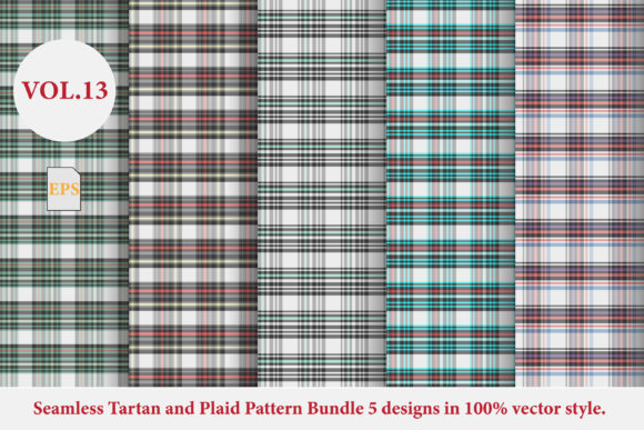 Tartan and Plaid Pattern Bundle Vol.13