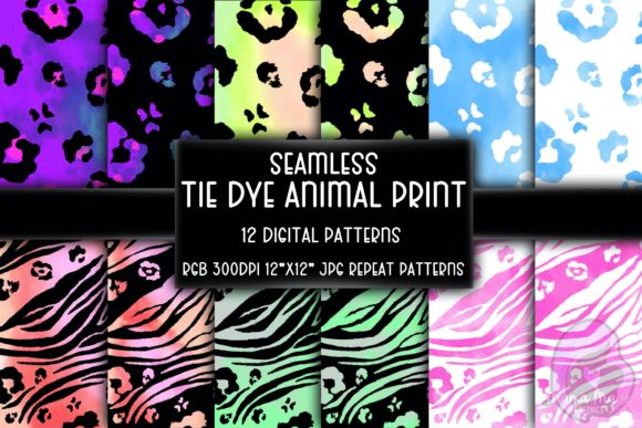 Tie Dye Animal Print for Creative Projects