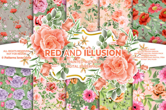 Watercolor Floral Seamless Pattern VL63