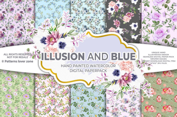 Watercolor Floral Seamless Pattern VL66: A Versatile Digital Design for Creative Projects